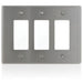 Leviton 3-Gang Decora/GFCI Device Decora Wall Plate Oversized 302 Stainless Steel Device Mount (SO263)