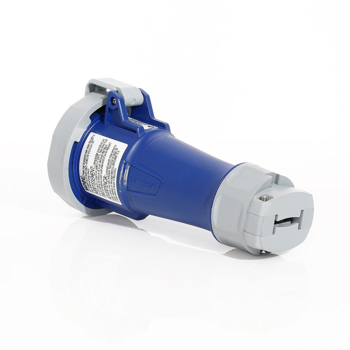 Leviton 30 Amp Pin And Sleeve Connector With Ind-Blue (430C9WLEVPI)