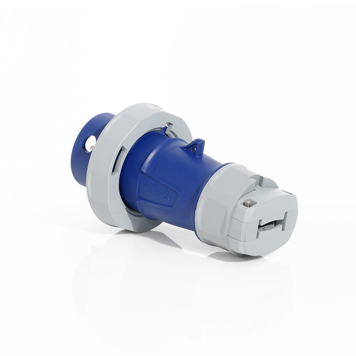 Leviton 30 Amp Pin And Sleeve Plug With Indication-Blue (430P9WLEVPI)