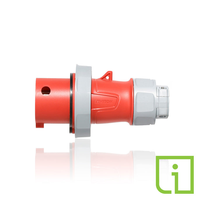 Leviton 30 Amp Pin And Sleeve Plug With Indication-Red (430P7WLEVPI)
