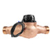 Leviton 3/4 Inch Bronze Hot Water Meter With Couplings (WMH75-BU1)