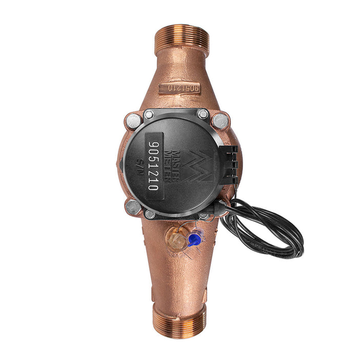 Leviton 3/4 Inch Bronze Hot Water Meter With Couplings (WMH75-BU1)