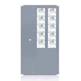 Leviton Series 2000 Submeter 10-Meter Extra-Large MMU Indoor Surface Mount Enclosure 208VAC 3P/4W Configured For Amperage Ratings Submeter Only (2X210-CFG)