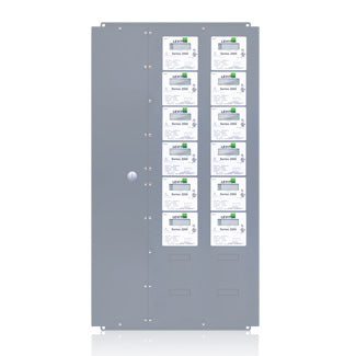 Leviton Series 2000 Submeter 12-Meter Extra-Large MMU Indoor Surface Mount Enclosure 208VAC 3P/4W Configured For Amperage Ratings Submeter Only (2X212-CFG)