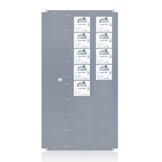 Leviton Series 2000 Submeter 9-Meter Extra-Large MMU Indoor Surface Mount Enclosure 208VAC 3P/4W Configured For Amperage Ratings And Optional (2X209-CFG)