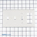 Leviton 4-Gang 3-Toggle 1-Decora/GFCI Device Combination Wall Plate Standard Size Thermoset Device Mount White (P326-W)