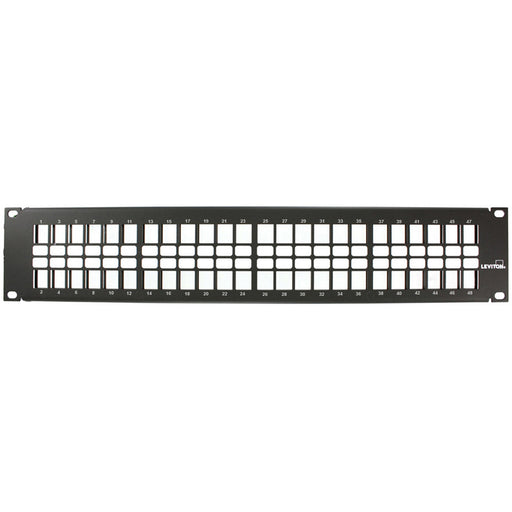 Leviton 48-Port 2RU QuickPort Panel With Cable Management Bar Cisco Number (49255-48N)