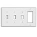 Leviton 4-Gang 3-Toggle 1-Decora/GFCI Device Combination Wall Plate Standard Size Thermoset Device Mount Ivory (P326-I)