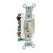 Leviton 15 Amp 120/277V Toggle 4-Way AC Quiet Switch Commercial Spec Grade Grounding Side Wired Ivory (CS415-2I)