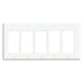 Leviton 5-Gang Standard Size Nylon Wall Plate/Faceplate 5-Decora Light Almond (80423-NT)