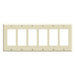 Leviton 6-Gang Standard Size Wall Plate/Faceplate 6-Decora Light Almond (80436-T)