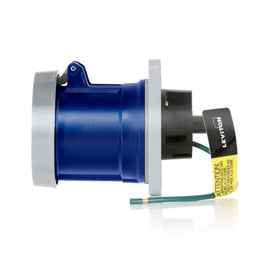 Leviton 60 Amp Pin And Sleeve Receptacle-Blue (460R9WLEV)