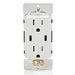 Leviton 60W/6A USB Dual Type-C/C Power Delivery Wall Outlet Charger With 15A Tamper-Resistant Outlet (T5636-W)