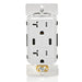 Leviton 60W/6A USB Dual Type-C/C Power Delivery Wall Outlet Charger With 20A Tamper-Resistant Outlet (T5836-W)