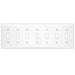 Leviton 7-Gang Toggle Device Switch Wall Plate Standard Size Painted Metal Device Mount White (S601-W)