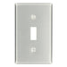 Leviton 1-Gang Toggle Device Switch Wall Plate Standard Size Aluminum Device Mount Aluminum (83001)