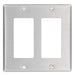 Leviton 2-Gang Decora/GFCI Device Decora Wall Plate Standard Size Aluminum Device Mount (83409)