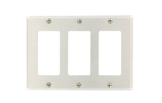 Leviton 3-Gang Decora/GFCI Device Decora Wall Plate/Faceplate Standard Size Aluminum Device Mount (83411)