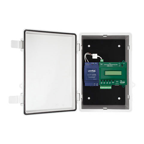 Leviton Energy Monitoring EMB HubLite With Line Voltage Power Supply NEMA 4X Enclosure (A7810-PS1)