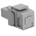 Leviton QuickPort Multimode Simplex SC Fiber Optic Adapter Module Phosphor Bronze Gray (41085-MGC)
