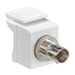 Leviton QuickPort ST Fiber Optic Adapter MM Phosphor Bronze Sleeve White (41084-SWF)