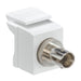 Leviton QuickPort ST Fiber Optic Adapter SM Zirconia Sleeve White (41084-SWZ)