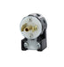 Leviton 15 Amp 125V NEMA ML2P 2P 3W Locking Plug Industrial Grade Grounding MiniLock Angle Black-White (ML2-AP)