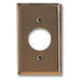 Leviton 1-Gang Single 1.406 Inch Hole Device Receptacle Wall Plate Standard Size Brass Device Mount Brass (81004)