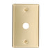 Leviton 1-Gang .625 Inch Hole Device Telephone/Cable Wall Plate Standard Size Brass Box Mount Brass (81017)