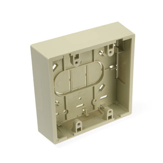 Leviton Surface-Mount Back Box Dual Gang 1.45 Inch Box Depth Ivory (42777-2IB)