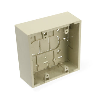 Leviton Surface-Mount Back Box Dual Gang 1.89 Inch Box Depth Ivory (42777-2IA)