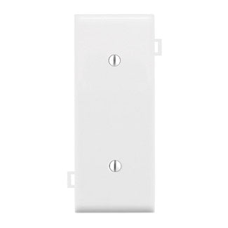 Leviton 1-Gang No Device Blank Wall Plate Sectional Thermoplastic Nylon Strap Mount Center Panel White (PSC14-W)