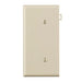 Leviton 1-Gang No Device Blank Wall Plate Sectional Thermoplastic Nylon Strap Mount End Panel Light Almond (PSE14-T)