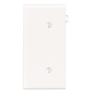 Leviton 1-Gang No Device Blank Wall Plate Sectional Thermoplastic Nylon Strap Mount End Panel White (PSE14-W)
