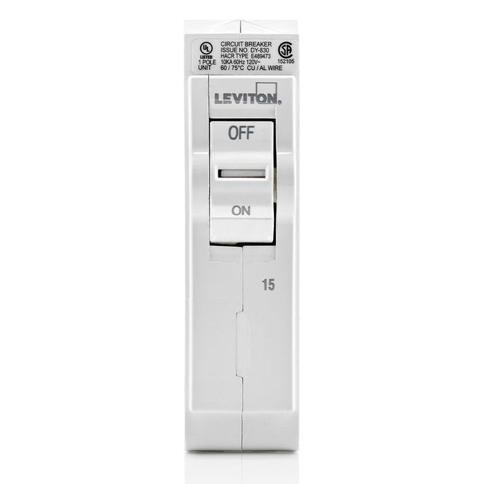 Leviton Branch Circuit Breaker Standard 1-Pole 15A 120V 10Ka (LB115)