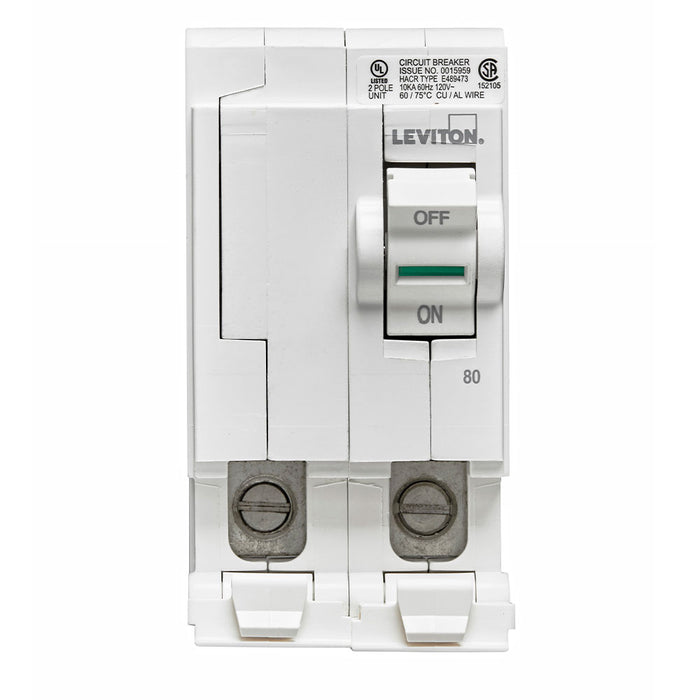 Leviton Branch Circuit Breaker V1.0 Basic Standard 2-Pole 80A (LB280)