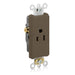 Leviton Decora Plus Single Receptacle Outlet Commercial Spec Grade Smooth Face 15 Amp 125V Back Or Side Wire NEMA (16251)