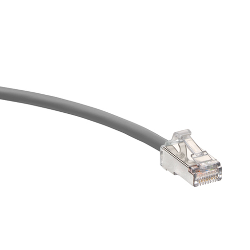 Leviton CAT6a CMP Stranded Cord Plug To Plug 10 Foot Gray (6ASP0-10S)