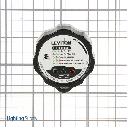 Leviton Circuit Analyzer For Lev-Lok Receptacle Modules (MSTWL) cCSAus Listed (LVLOK-TST)