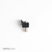 Leviton Feedthrough QuickPort F-Connector Nickel Plated Black Housing Nickel Or Gold-Plated Female-To-Female 75Ohm Connector (41084-FEF)