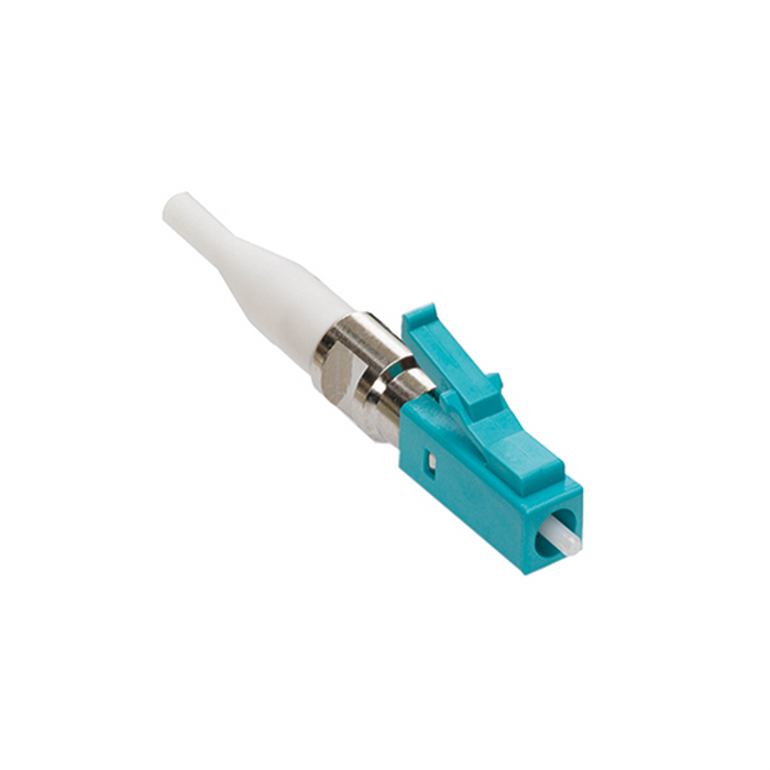 Leviton Fast-Cure LC Fiber Optic Connector Aqua OM3/4 (Laser Optimized Multimode) For 900 um Application (49990-LDL)
