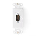 Leviton Decora Insert With HDMI Feedthrough QuickPort Connector 1-Gang White (41647-W)