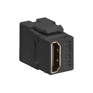 Leviton HDMI Feedthrough QuickPort Connector Black Housing (40834-E)