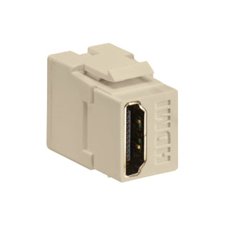 Leviton HDMI Feedthrough QuickPort Connector Ivory Housing (40834-I)