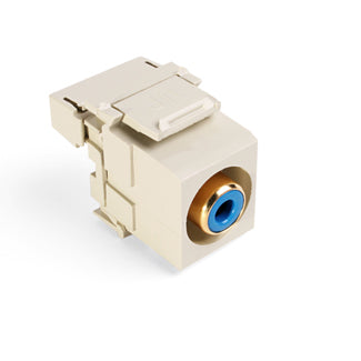 Leviton RCA 110-Termination QuickPort Connector Blue Connector Ivory Housing (40735-RLI)