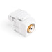 Leviton RCA 110-Termination QuickPort Connector White Connector White Housing (40735-RWW)