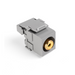 Leviton RCA 110-Termination QuickPort Connector Yellow Connector Gray Housing (40735-RYG)