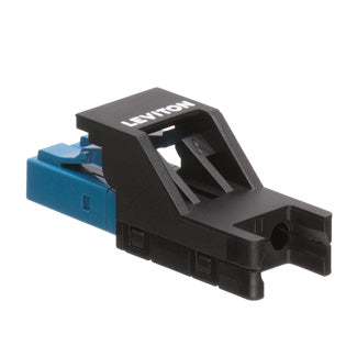 Leviton Secure Keyed LC Anaerobic Adhesive Duplex Connector Keyed Color Is Black Use With Multimode Or Single-Mode Fiber Type Applications (4999K-ELC)