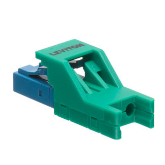 Leviton Secure Keyed LC Anaerobic Adhesive Duplex Connector Keyed Color Is Green Use With Multimode Or Single-Mode Fiber Type Applications (4999K-VLC)