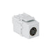 Leviton S-Video Feedthrough QuickPort Connector White (40734-CVW)